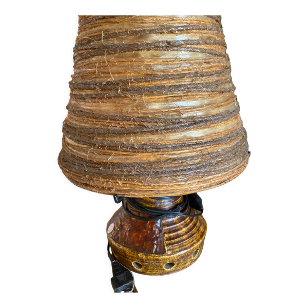 Lampe en céramique et résine Accolay