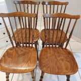 Set of 4 Baumann bistro chairs from the 1970s
