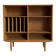 Vintage bookcase Hundevad oak vinyl