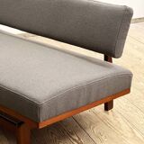 Mid Century Design Extendable Three-Seat Sofa or Daybed by Hans Bellmann for Wilkhahn