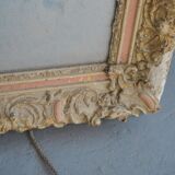 Mirror in gold stucco and glass mercury 91x126cm
