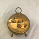 Old Blessing alarm clock gilded metal openwork outline vintage decoration