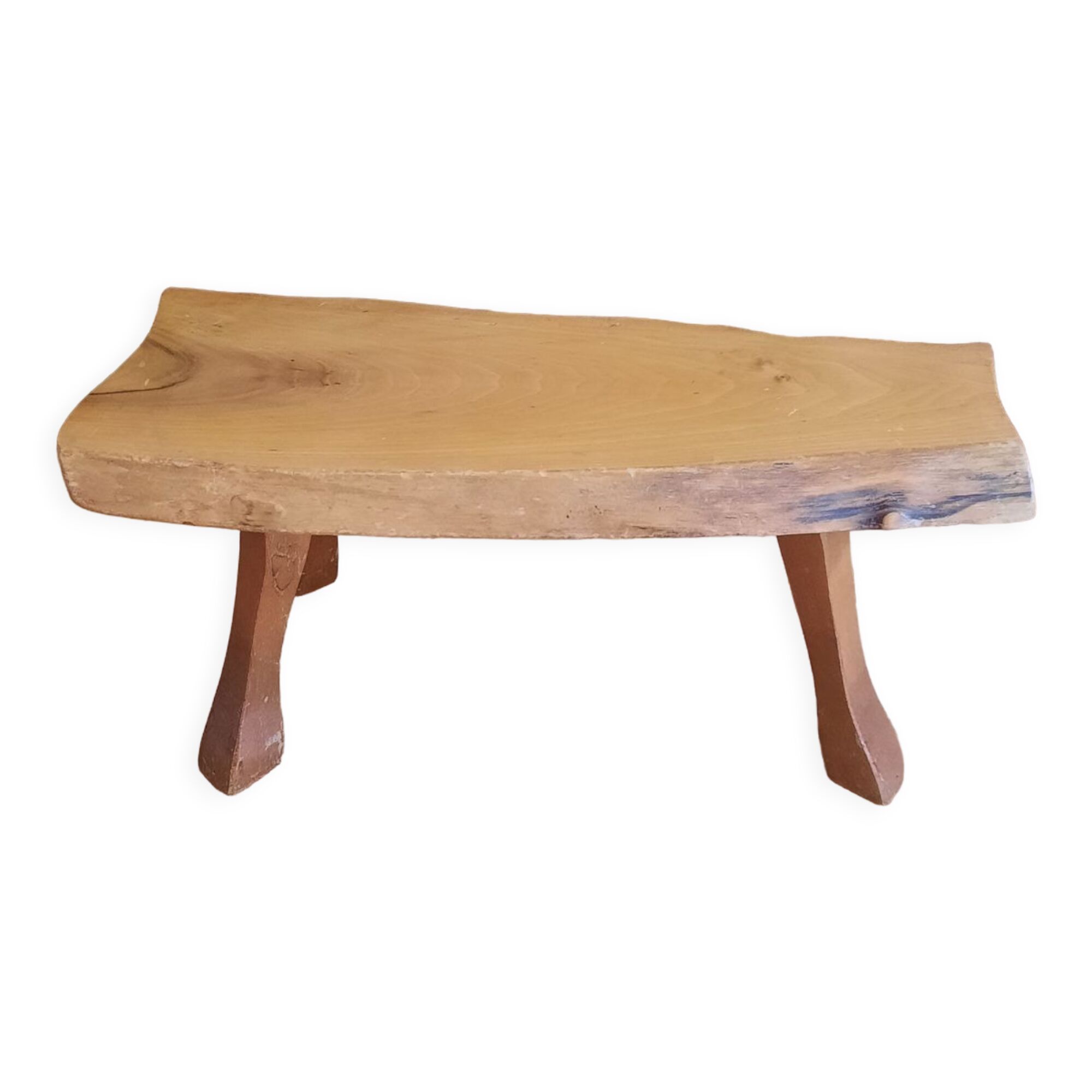 Raw wood stool