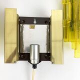 Pair of brutalist wall lights, Claus Bolby for Cebo Industri, Denmark, 1970.