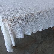Dessus de lit ancien en crochet fait main