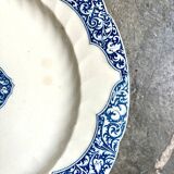 Plat rond Gien en terre de fer