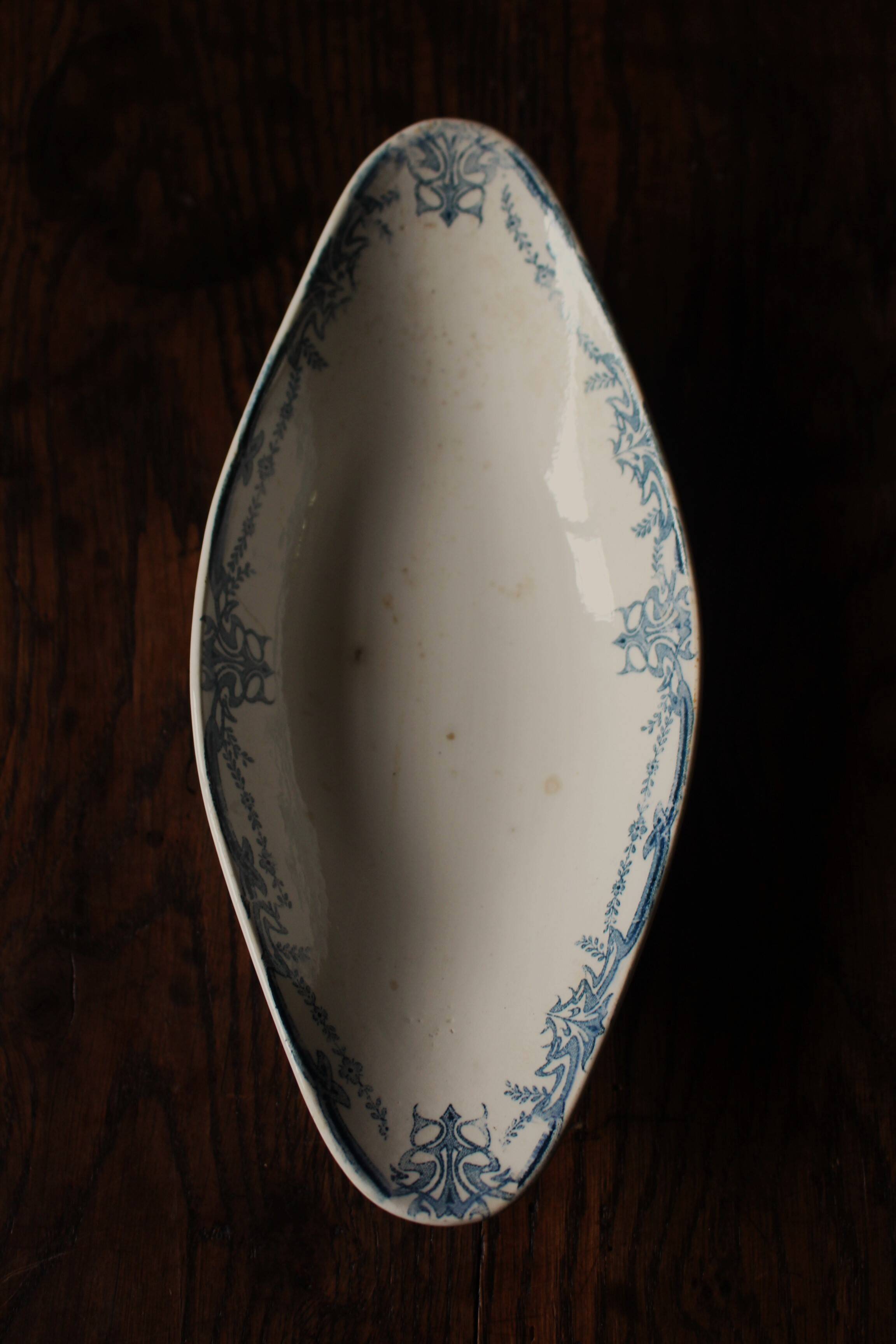 Blue Iron Earth Dish Sarreguemines Vaucluse