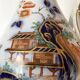 Antique polychrome porcelain jug, Orientalist decoration.