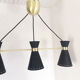 Lustre diabolo dans le style des créations des année 50