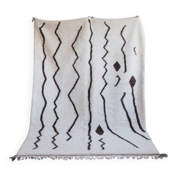 Tapis beni ouraine authentique artisanale marocaine taille 150x250 cm