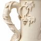 Pair of fine cream earthenware vases from Langeais, decorated with vine.