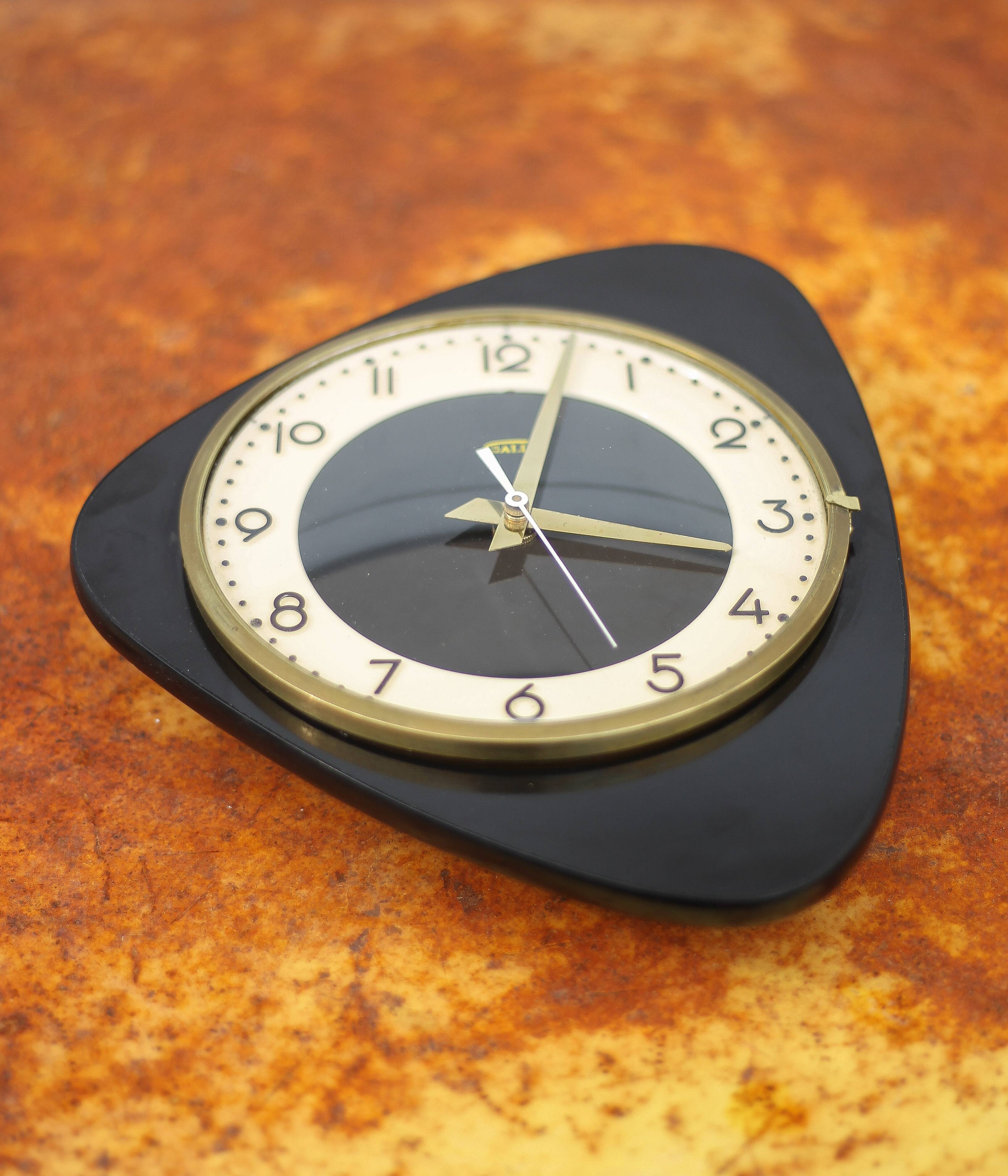 Galli vintage clock, vintage pendulum, wall clock, 60's