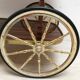 Bar trolley  in gold and formica 1960-1970