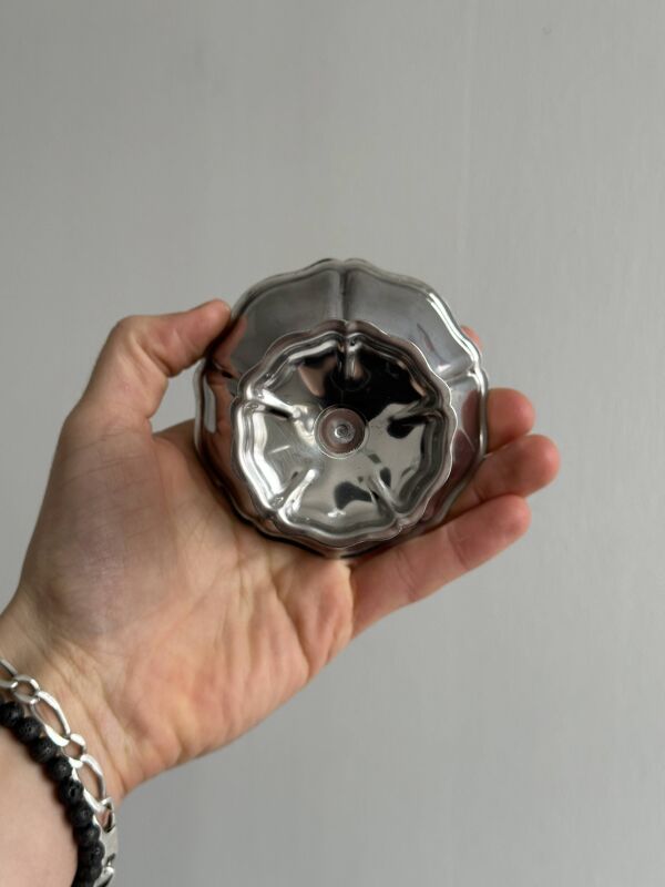 6 coupelles sur pied en inox style Letang Remy