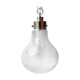 Vintage hanging shaped smoked glass bulb