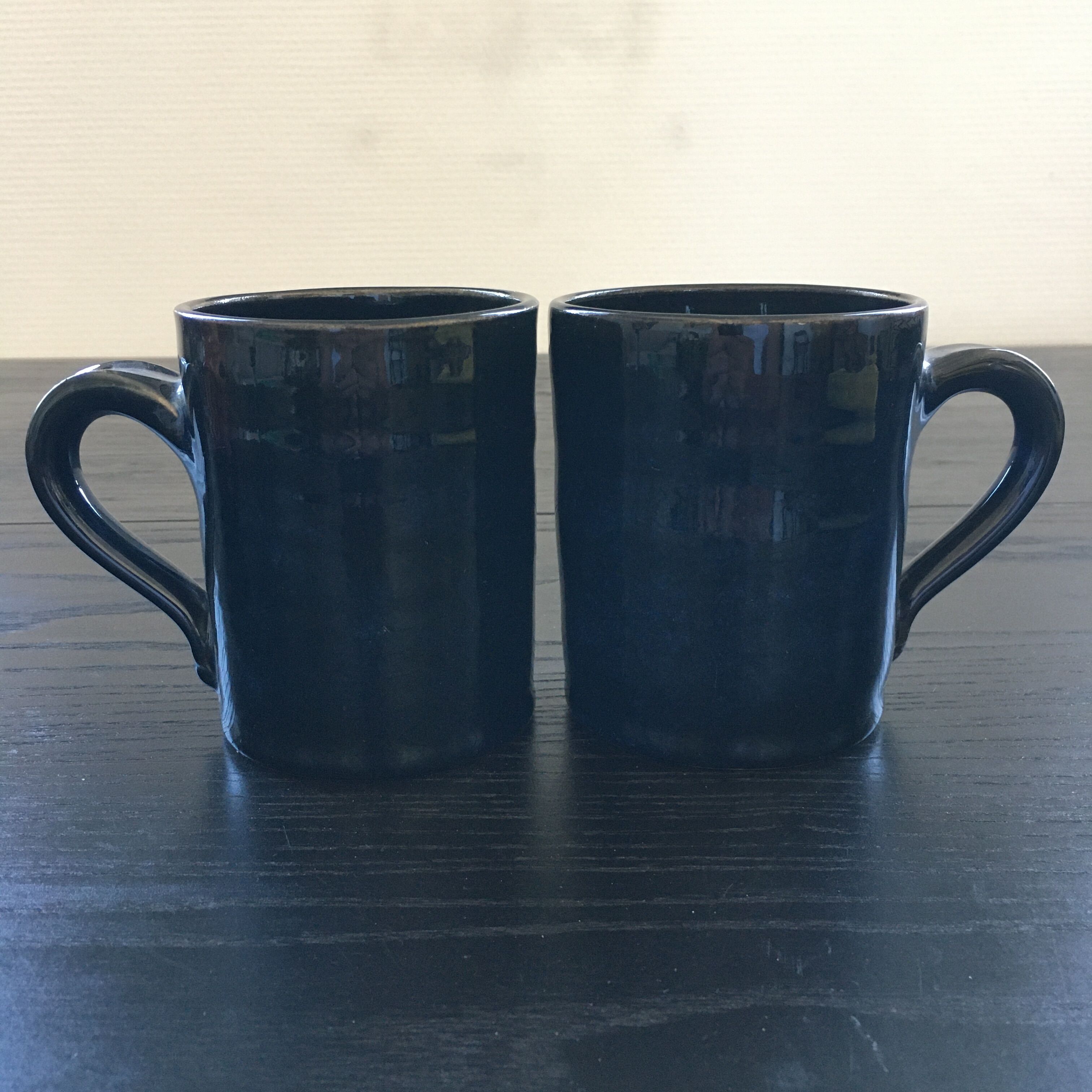 Pair of midnight blue mugs