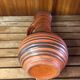 Old brown & orange ceramic pitcher vase w. germany vintage #a470
