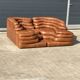 2x De Sede Terrazza DS-1025 (right & left element) Cognac