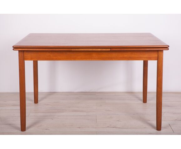 Danish Teak Extendable Dining Table 1960s Selency Danish Teak Extendable Dining Table, Teak Extendable Dining Table