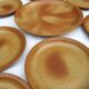 Set 12 plates and 1 dish sandstone of Burgundy Sarreguemines
