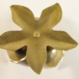 Brass flower candlestick