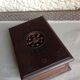 Old cigarette box in openwork varnished wood 30-40s