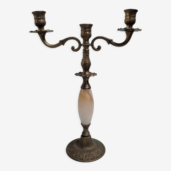 Brass candlestick 3 branches