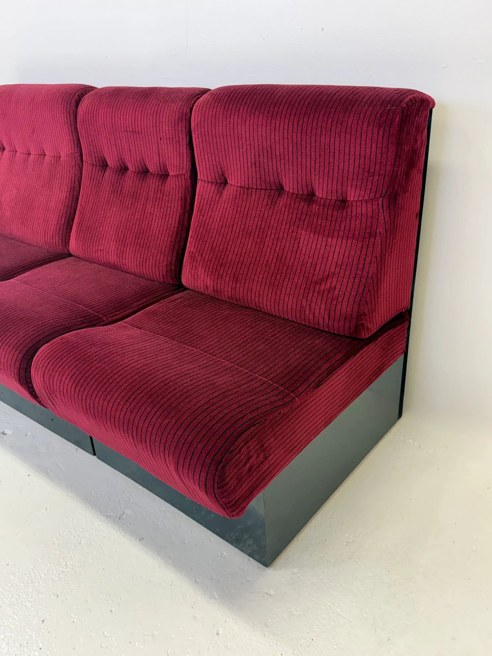 Canapé modulable « Cinema », 3 chauffeuses — Italie, 1970s