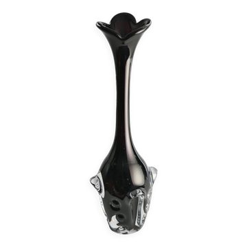Scandinavian Modern Art Glass Vase by Börne Augustsson for Åseda