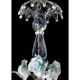 Luxury Romantic Venetian Floral Murano Glass Chandelier in White & Clear