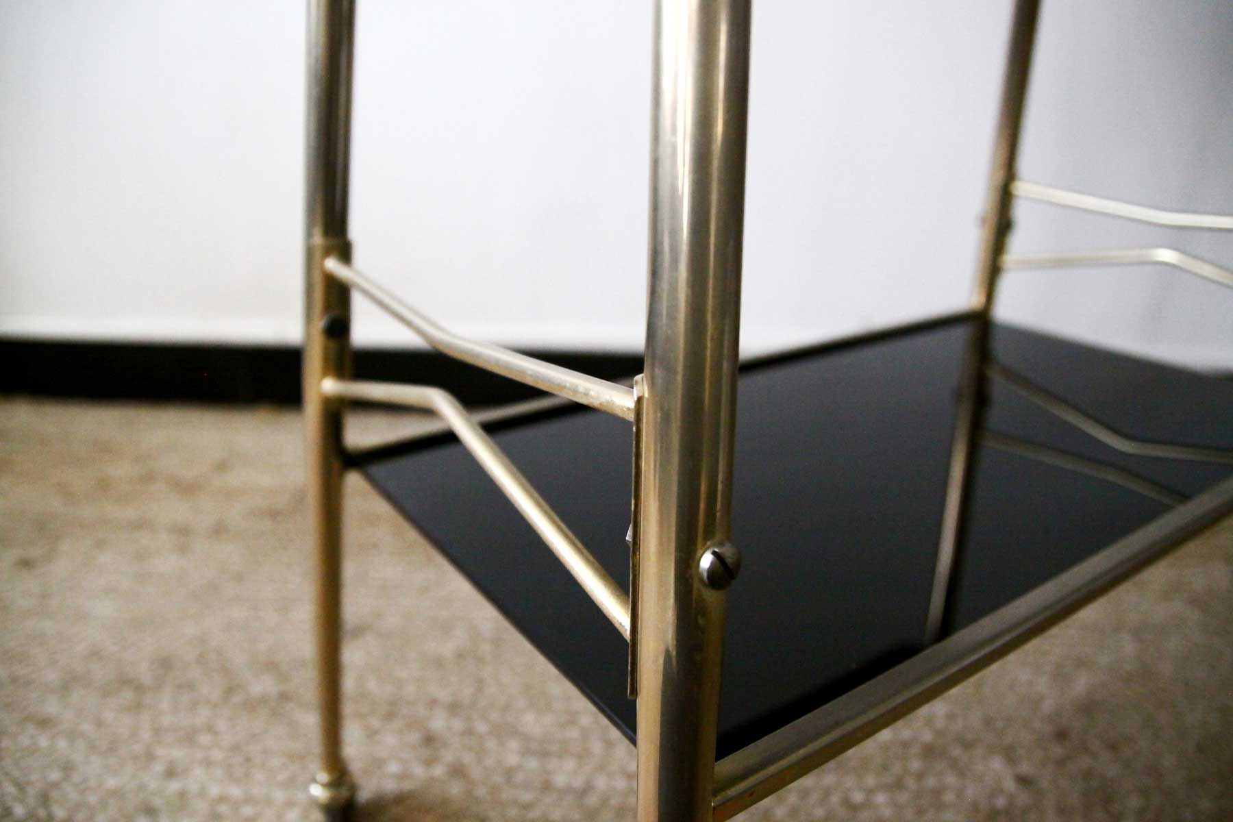 Vintage black and gold service