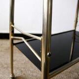 Vintage black and gold service