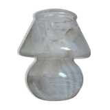 Vase champignon verre marbré