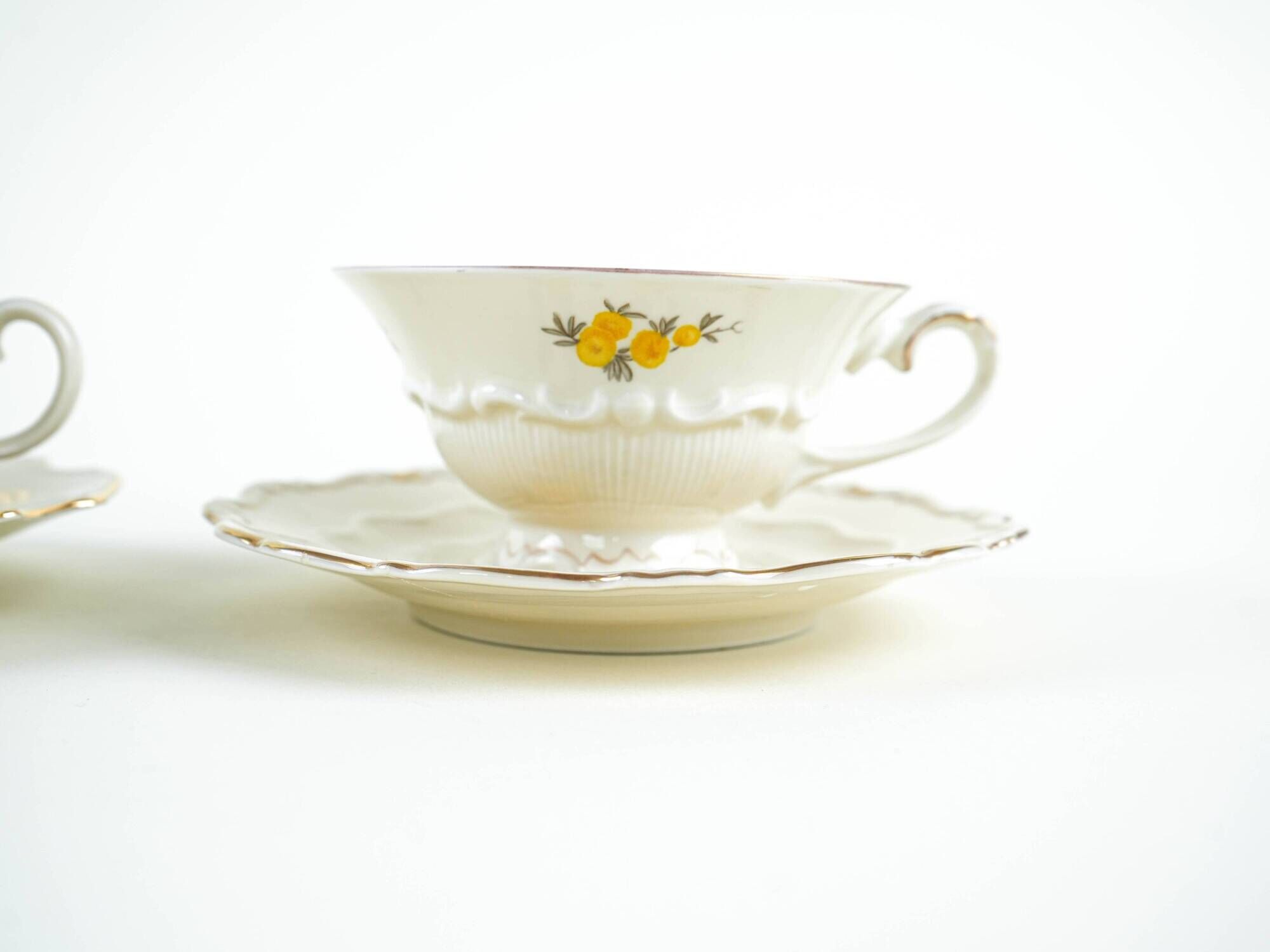 Set of porcelain cups, German design, 20th century, made in Germany