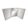 Triptych barber mirror