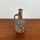 Brutalist vintage studio pottery vase carafe by Gerhard Liebenthron, 1970s.
