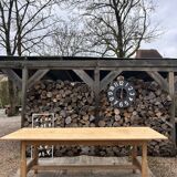 Solid oak farmhouse table 233cm