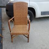 Wicker armchair