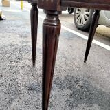 Table basse bouillotte plateau marbre style louis xvi ancienne