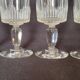 9 old crystal glasses cut Baccarat / Val St Lambert model Jeux d'Orgues