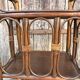 Small vintage shelf in rattan and wood — exotic bohemian, 60s 70s