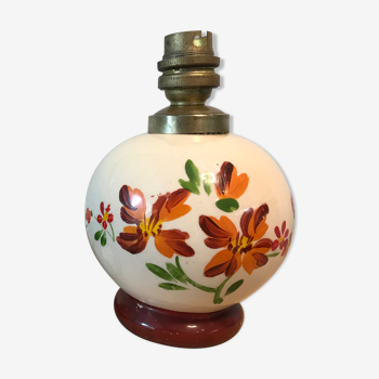 Ceramic ball lamp foot floral pattern
