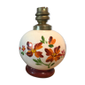 Pied de lampe boule céramique motif floral