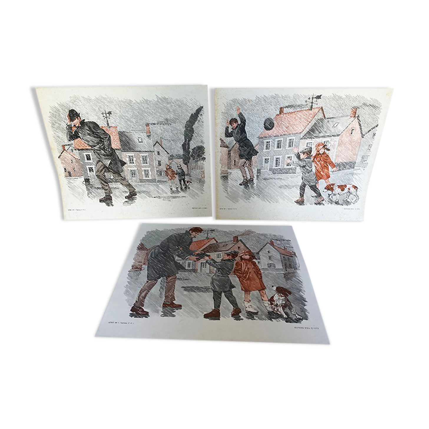 Series of 3 posters 'Hunt & Storm'