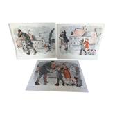 Series of 3 posters 'Hunt & Storm'