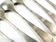 Art Deco brass ice cream spoons, 1950s, set of 6