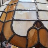 Empire lamp in bronze and marble, large size 70x43, 6kg, and a superb lampshade.