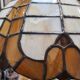 Empire lamp in bronze and marble, large size 70x43, 6kg, and a superb lampshade.