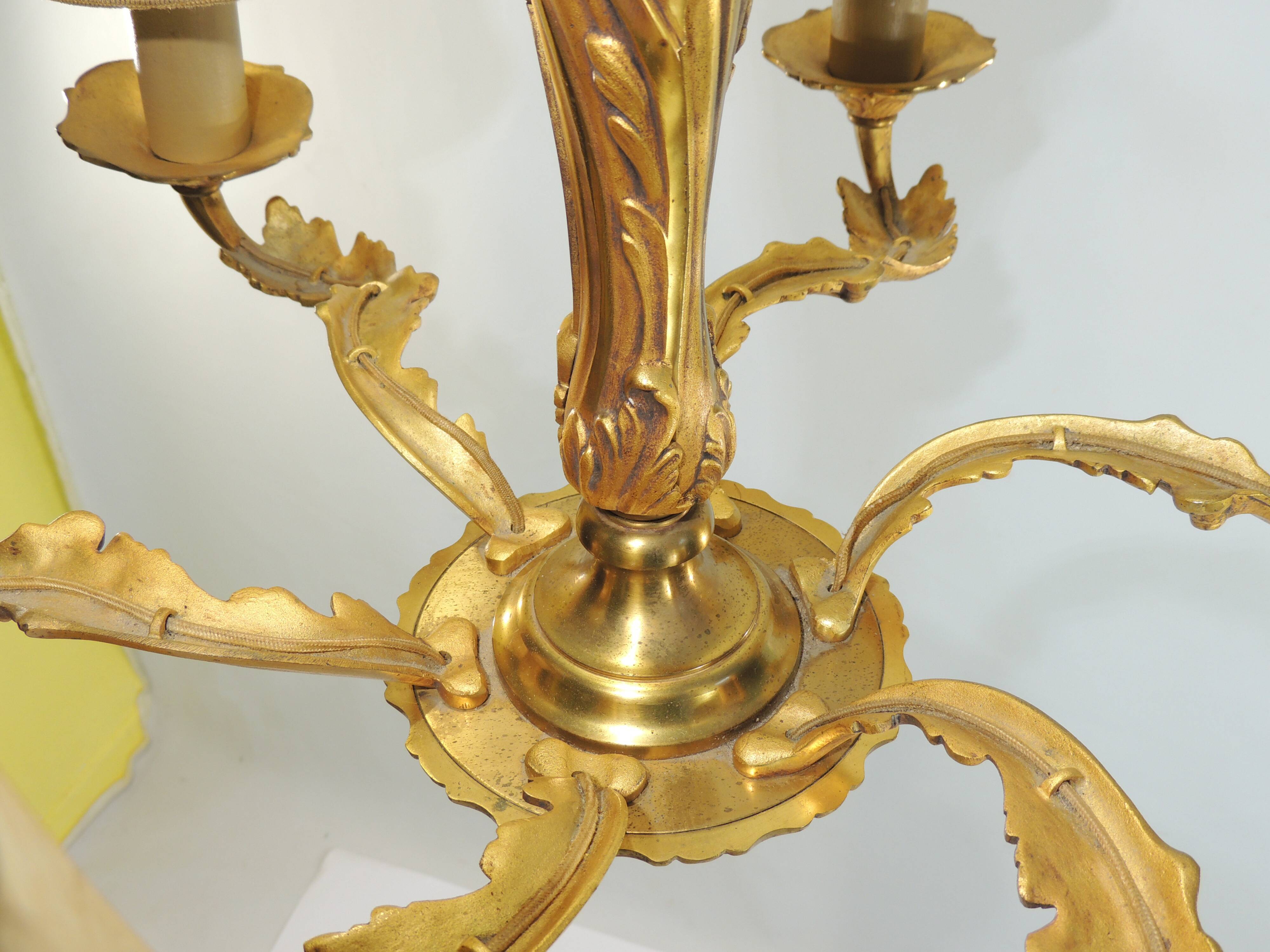 Vintage bronze chandelier