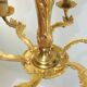 Lustre en bronze six branches vintage